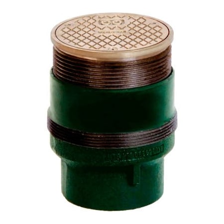 Josam Company Josam 55004-1-Z 4" No-Hub Cleanout w/Round Nikaloy Top 55004-1-Z